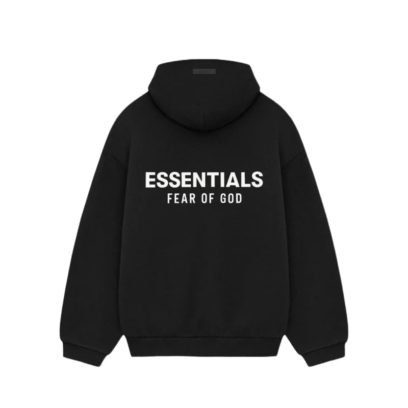 Essentials Hoodie Black White