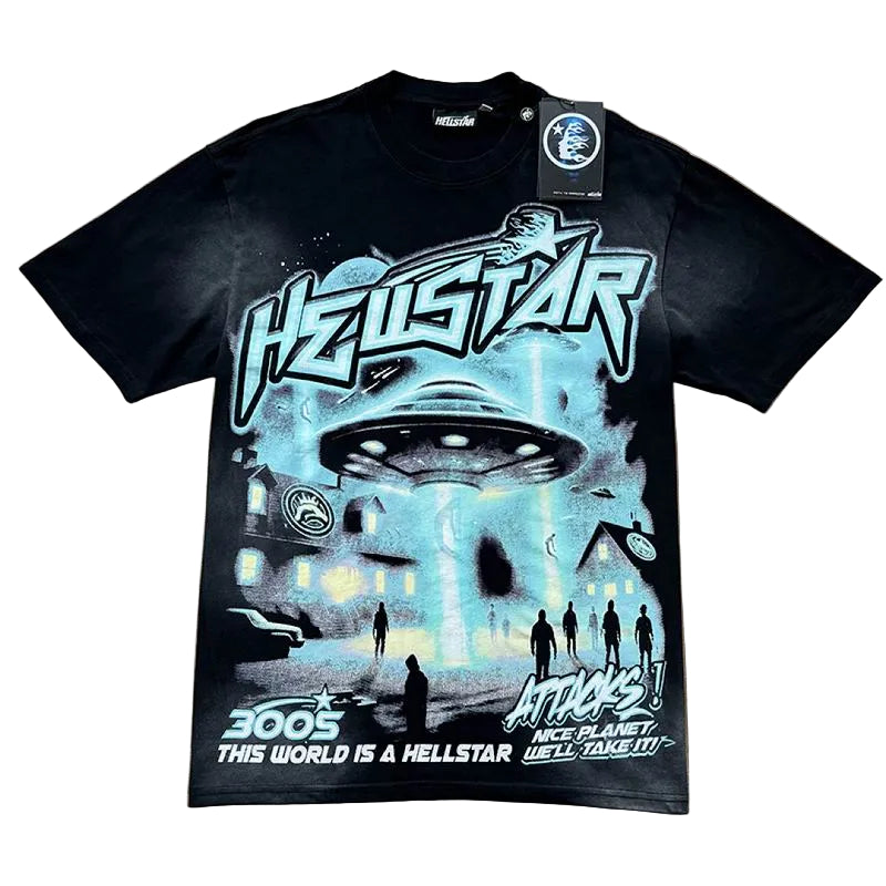 Hellstar 3005 T-Shirt Black Blue