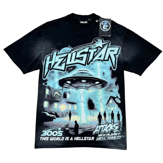 Hellstar 3005 T-Shirt Black Blue