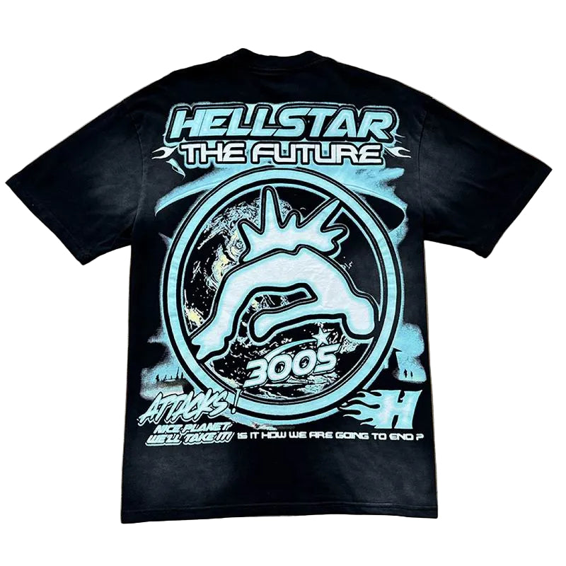 Hellstar 3005 T-Shirt Black Blue